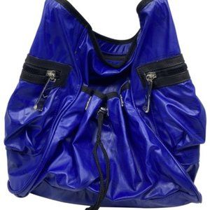 Via Spiga Blue Leather Tote Bag